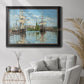 Ships Riding on the Seine - Ornate Framed Canvas Print