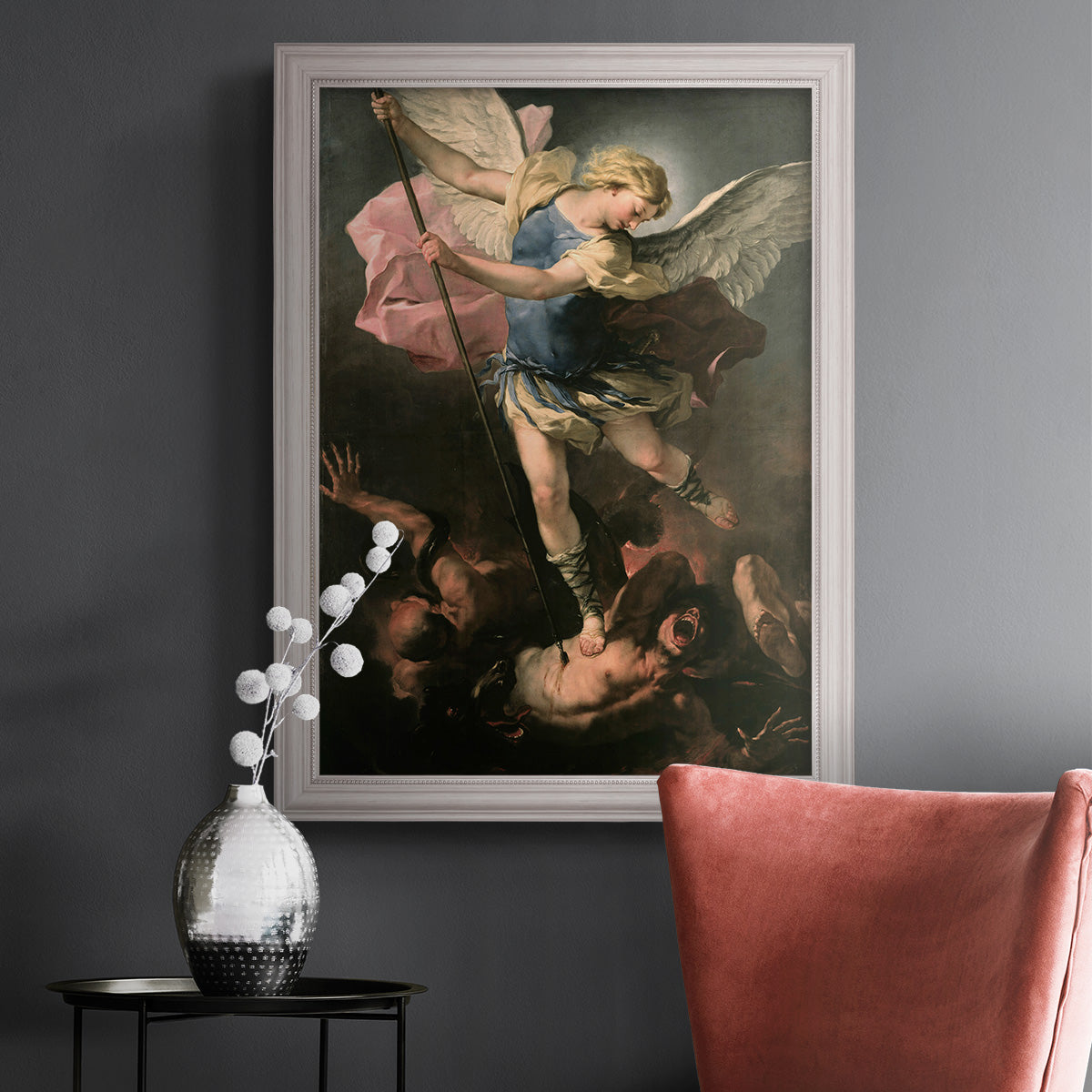 St. Michael - Ornate Framed Canvas Print