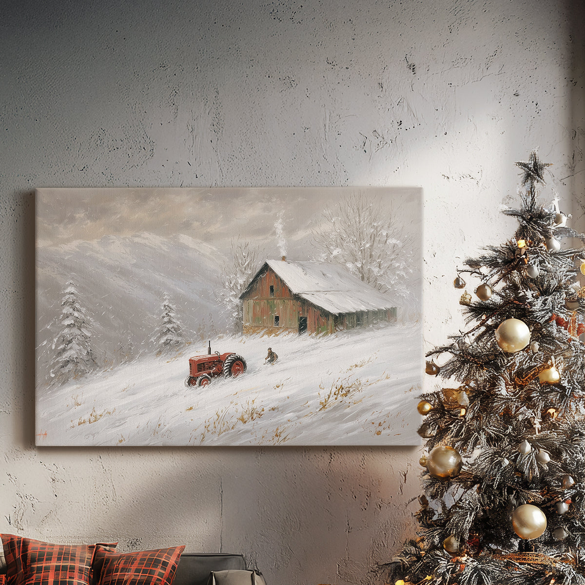 Icicles of Frostlit Serenade - Canvas Art Print