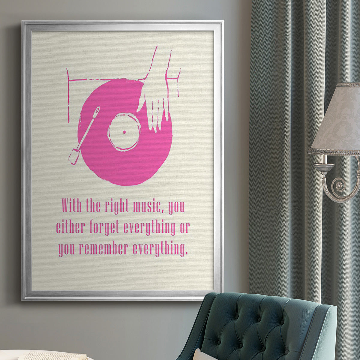 Sweet Melody I - Modern Framed Canvas Print