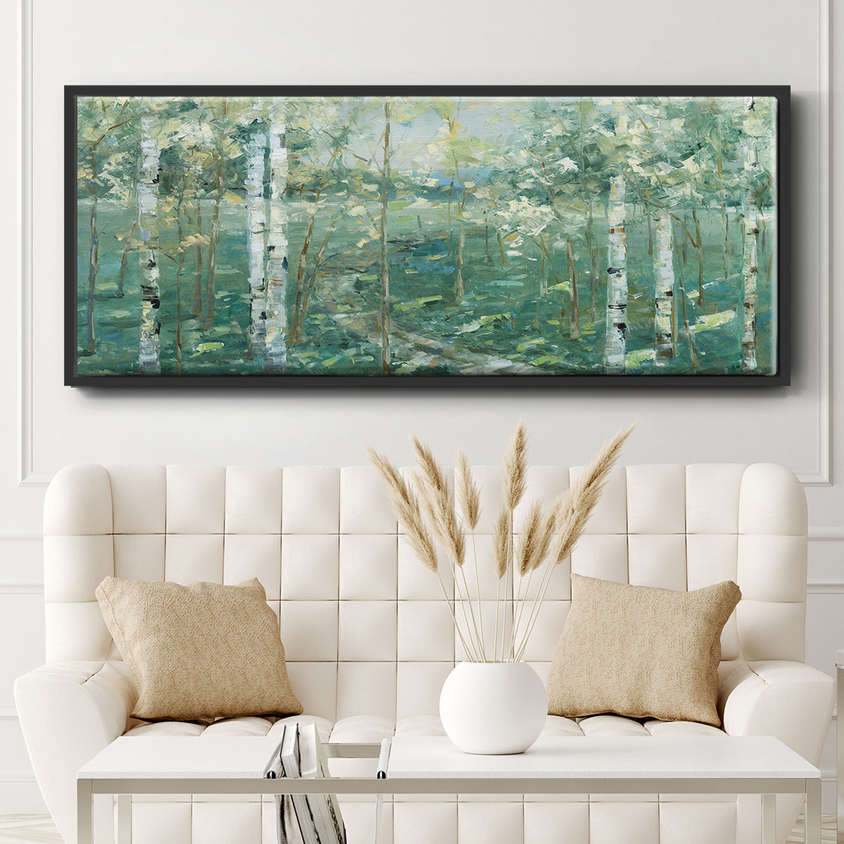 Meadow Light - Floater Framed Canvas Print