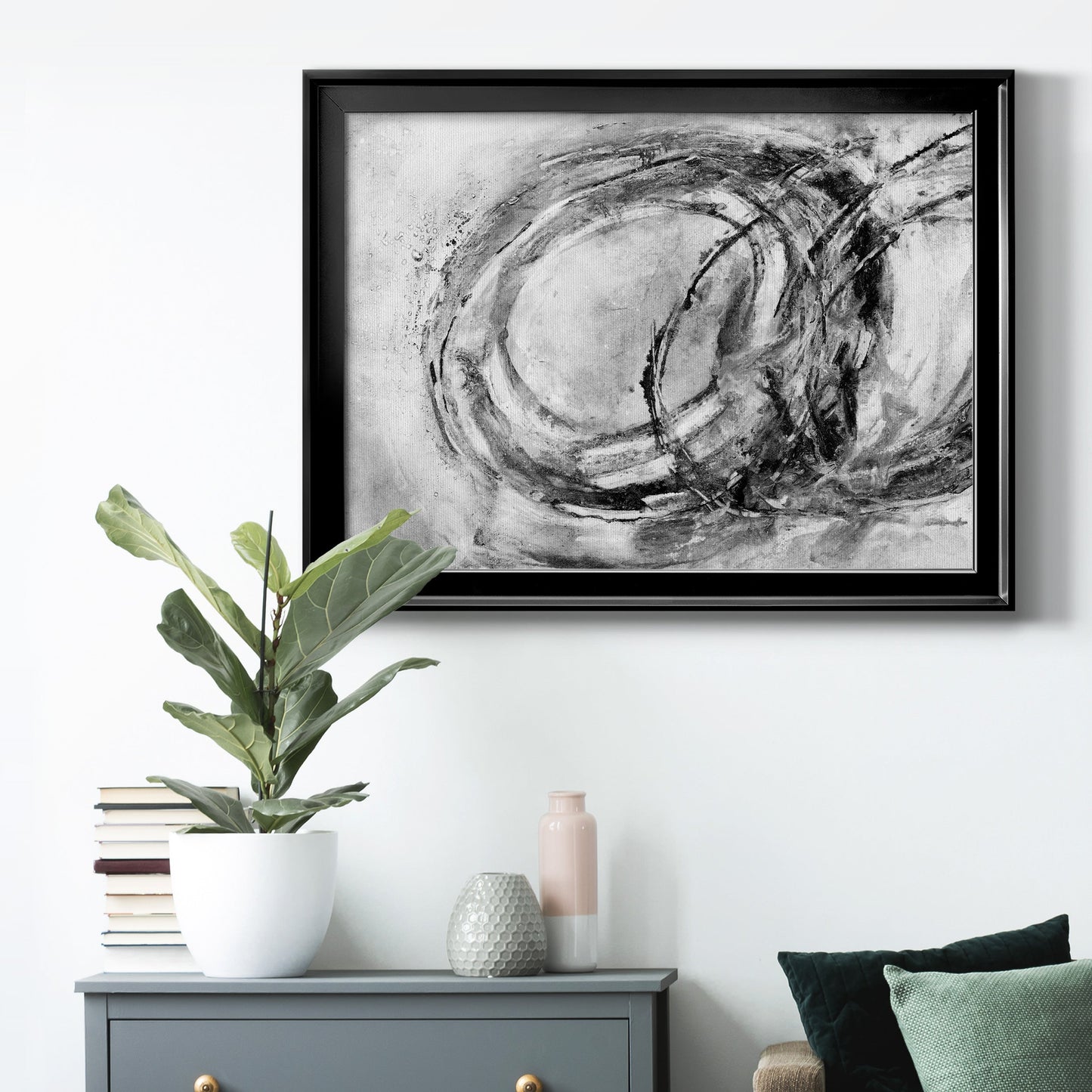 Infinity Rings I Premium Classic Framed Canvas - Ready to Hang