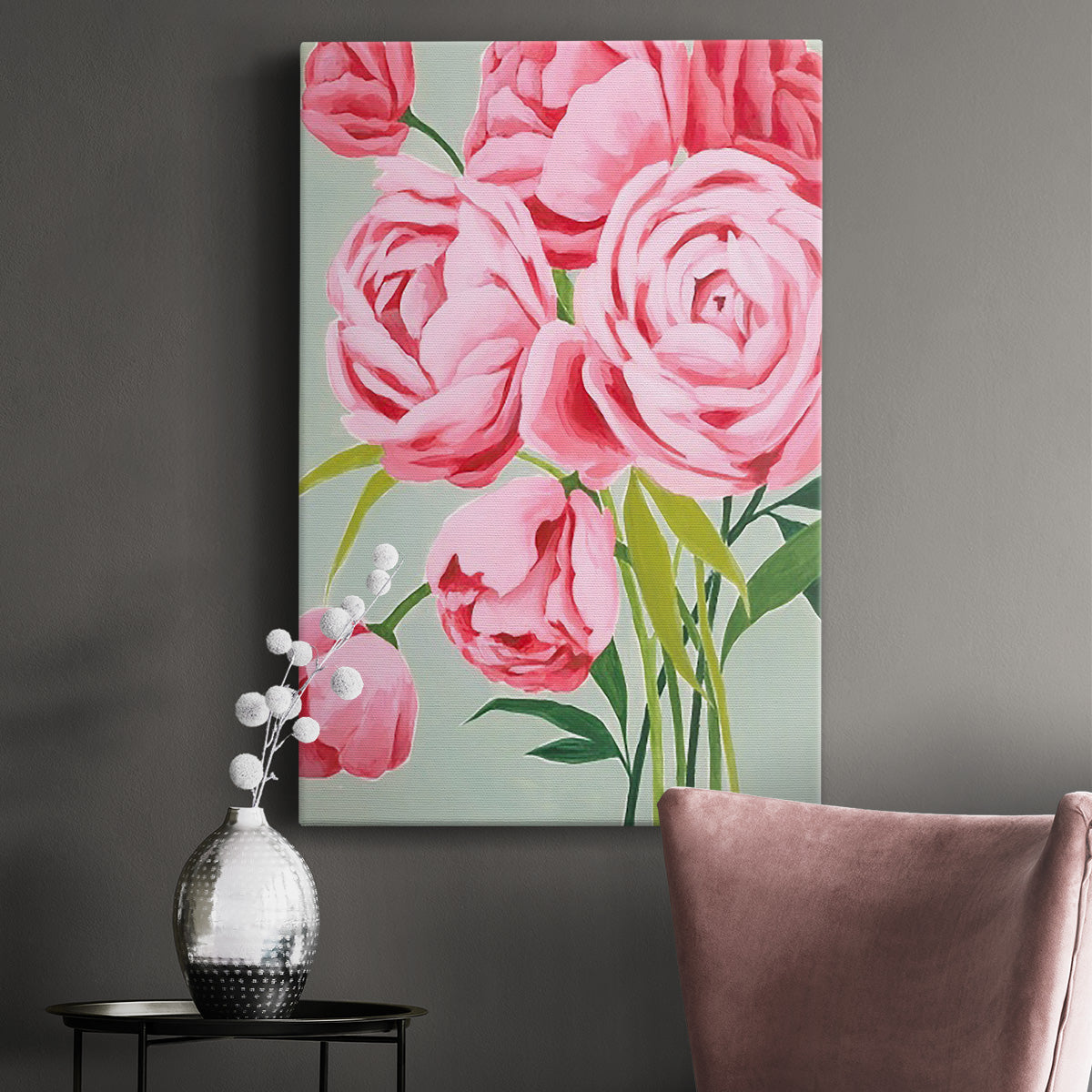 This Year's Peonies I - Canvas Art Print