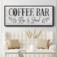 Coffee Bar - Floater Framed Canvas Print