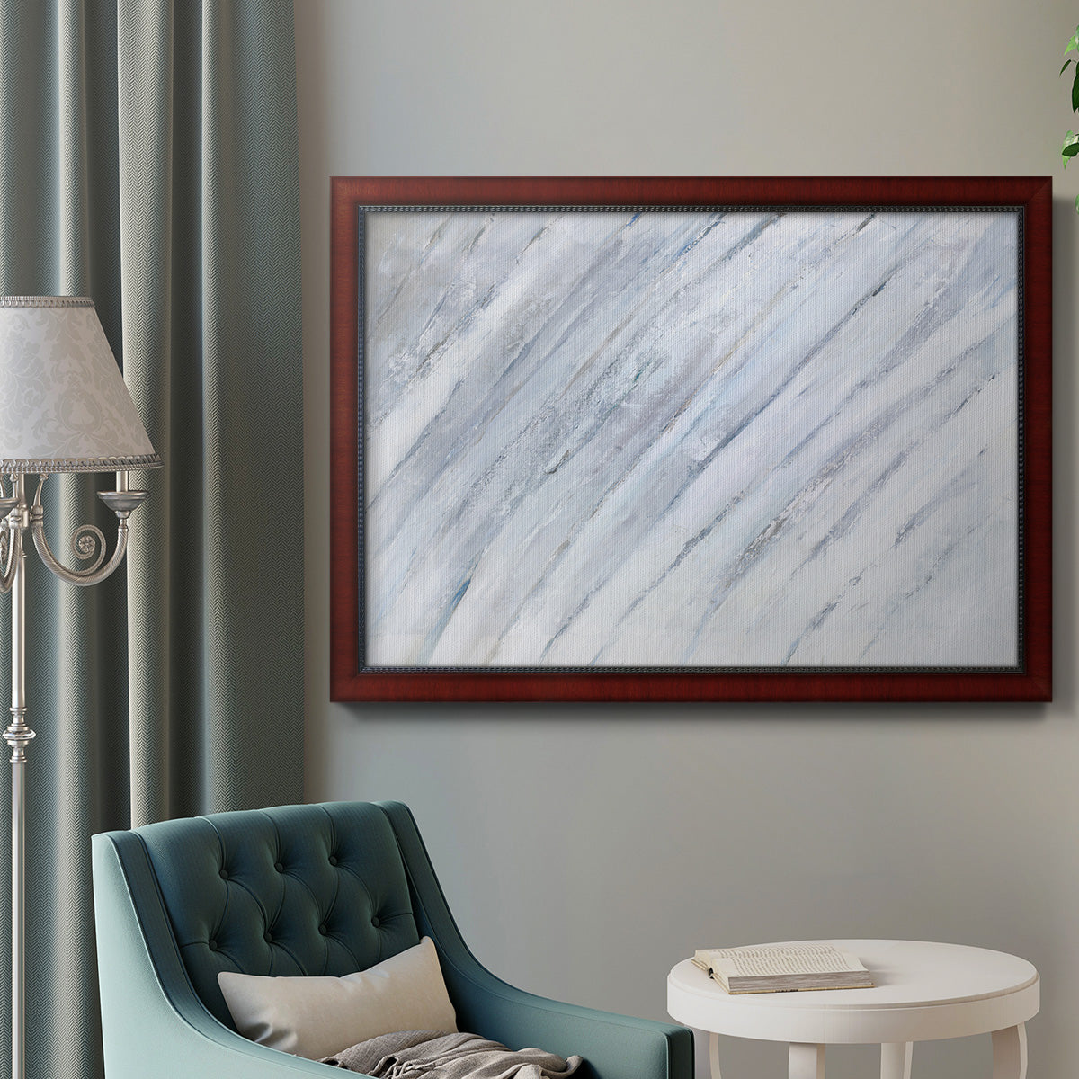 Soft Fronds I Premium Framed Canvas- Ready to Hang