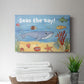Cute Sea Creatures II - Canvas Art Print