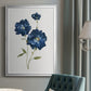 Blue Mums - Modern Framed Canvas Print