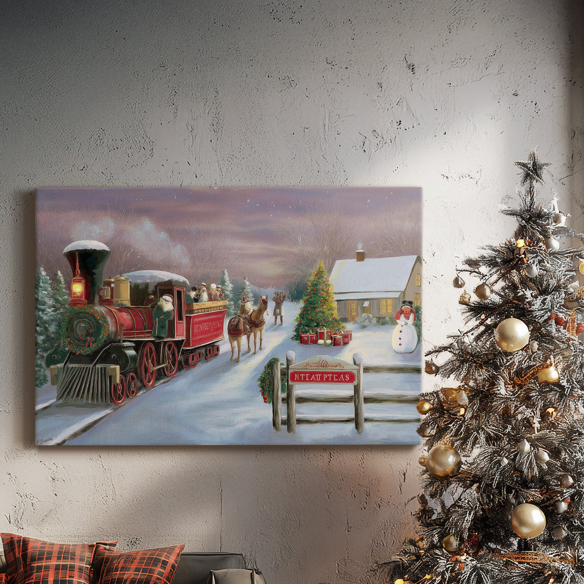 Pines of Soft Linen Blessing - Canvas Art Print
