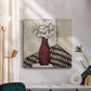 Retro Red Vase - Canvas Art Print