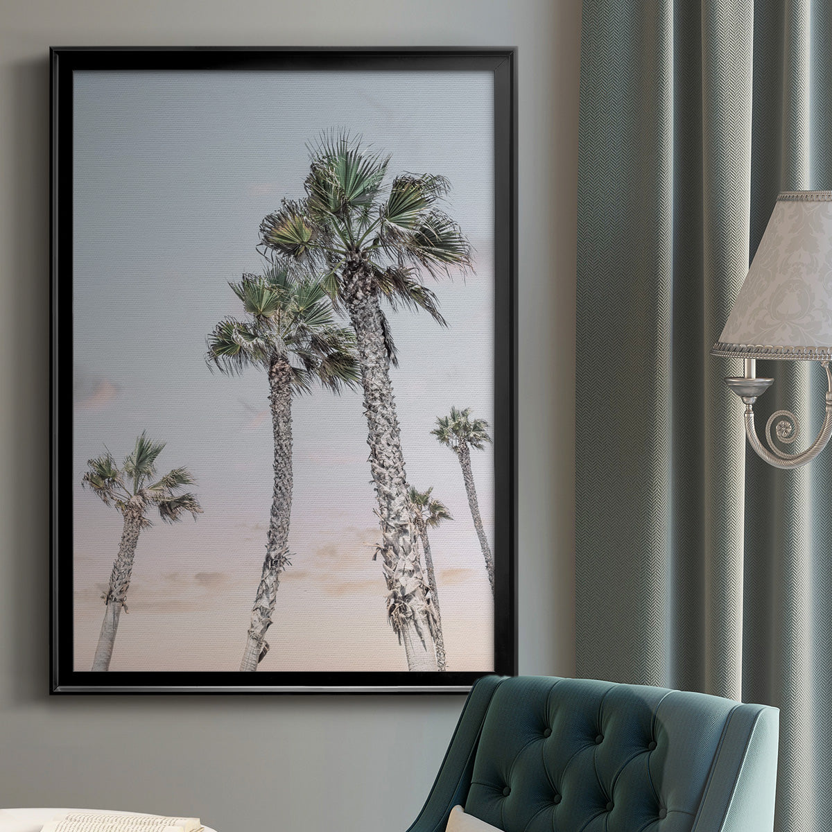 Palms Up - Modern Framed Canvas Print