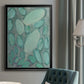 Blue Orbs II - Modern Framed Canvas Print