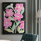 Floral Choir - Modern Framed Canvas Print