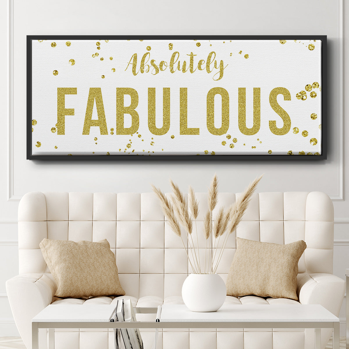 Fabulous - Floater Framed Canvas Print