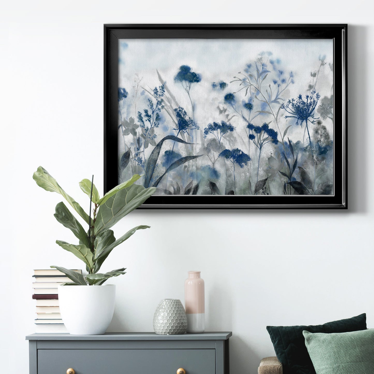 Inky Indigo Premium Classic Framed Canvas - Ready to Hang