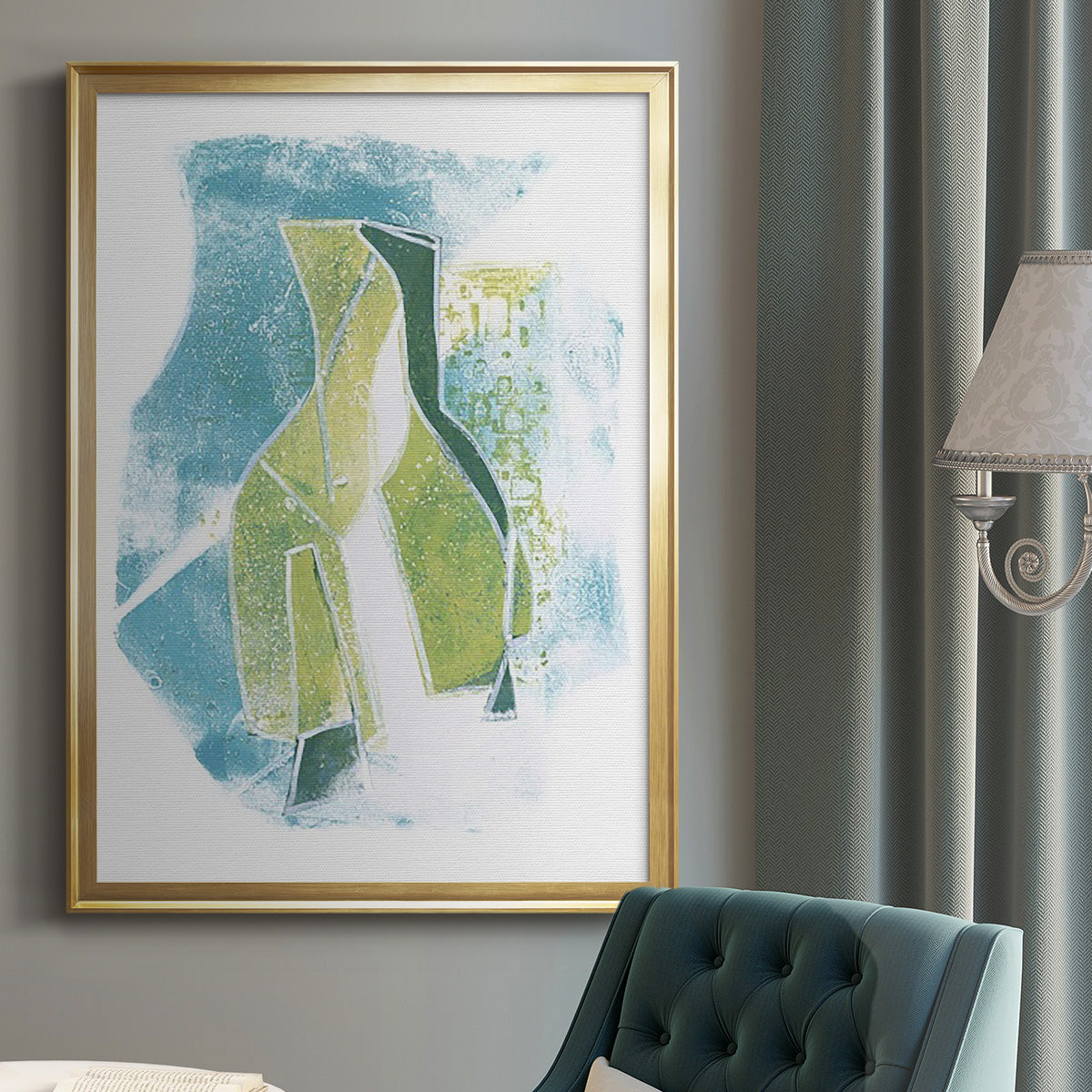 Jubilee Jugs III - Modern Framed Canvas Print