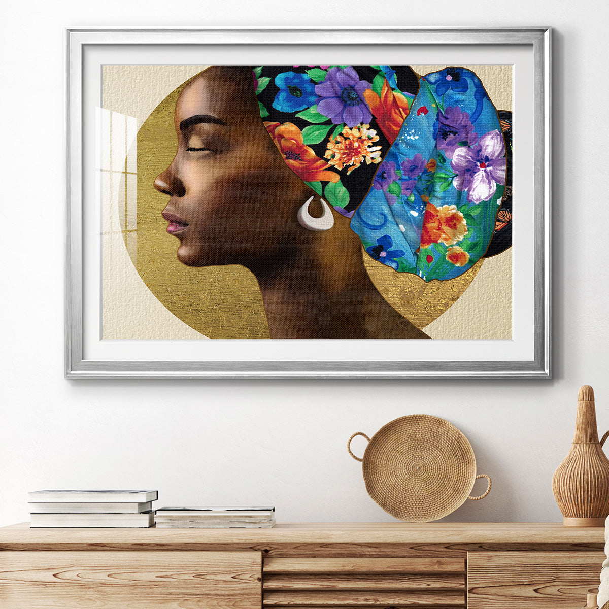 Golden Lady II Premium Framed Print - Ready to Hang