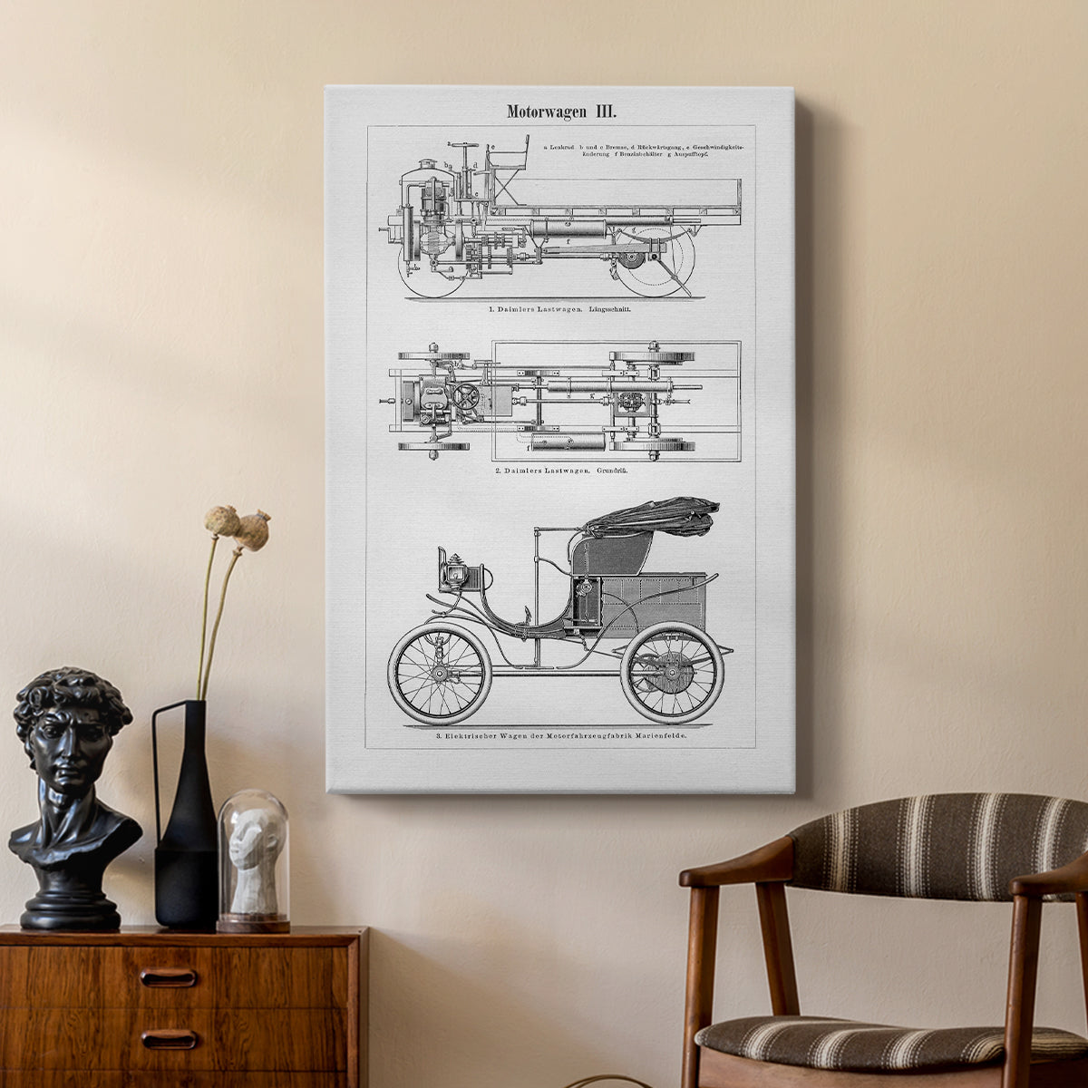 Industrial Motorcar - Canvas Art Print