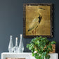 Gold Crane at Dusk I - Premium Canvas Framed in Barnwood - Ready to Hang