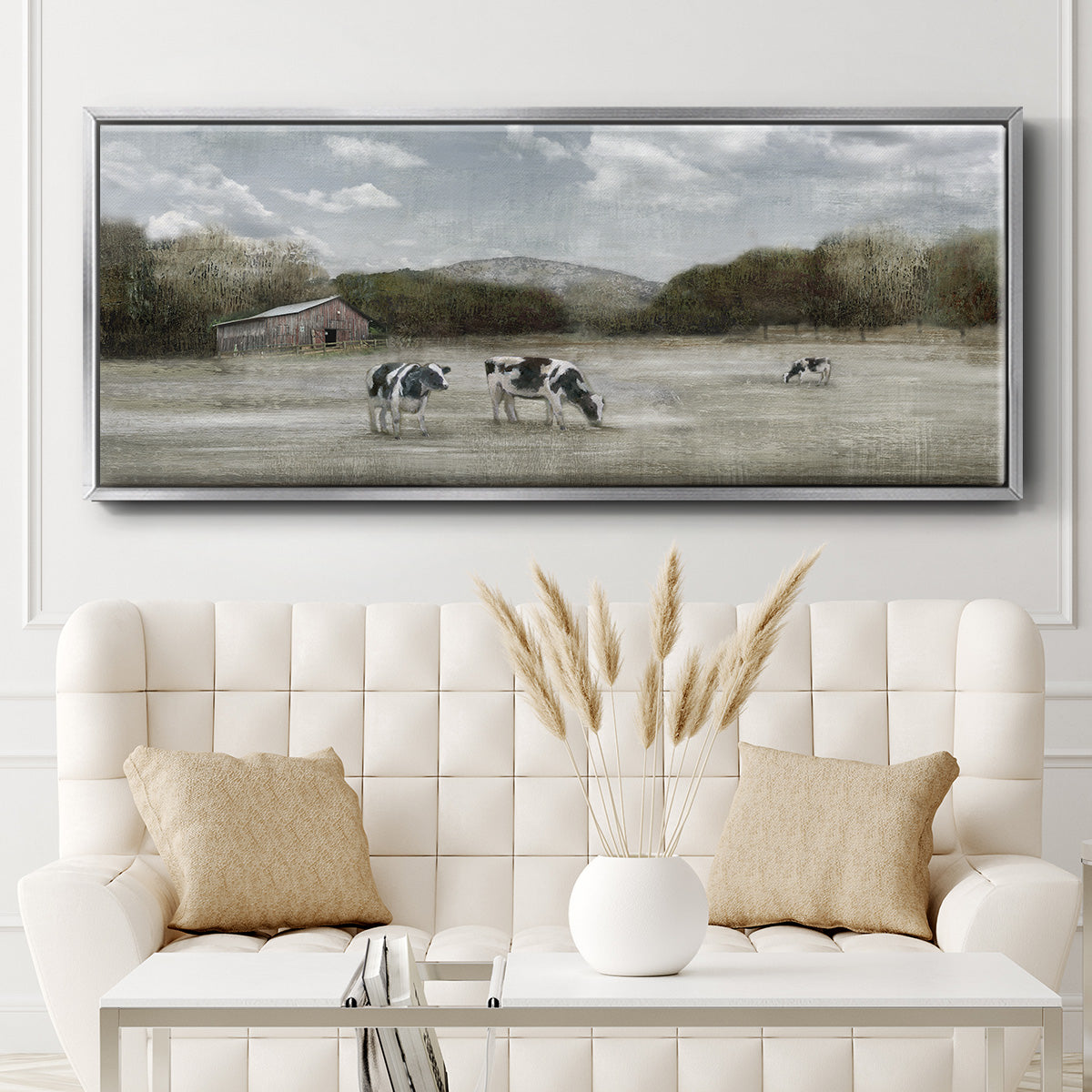 Country Satisfaction - Floater Framed Canvas Print