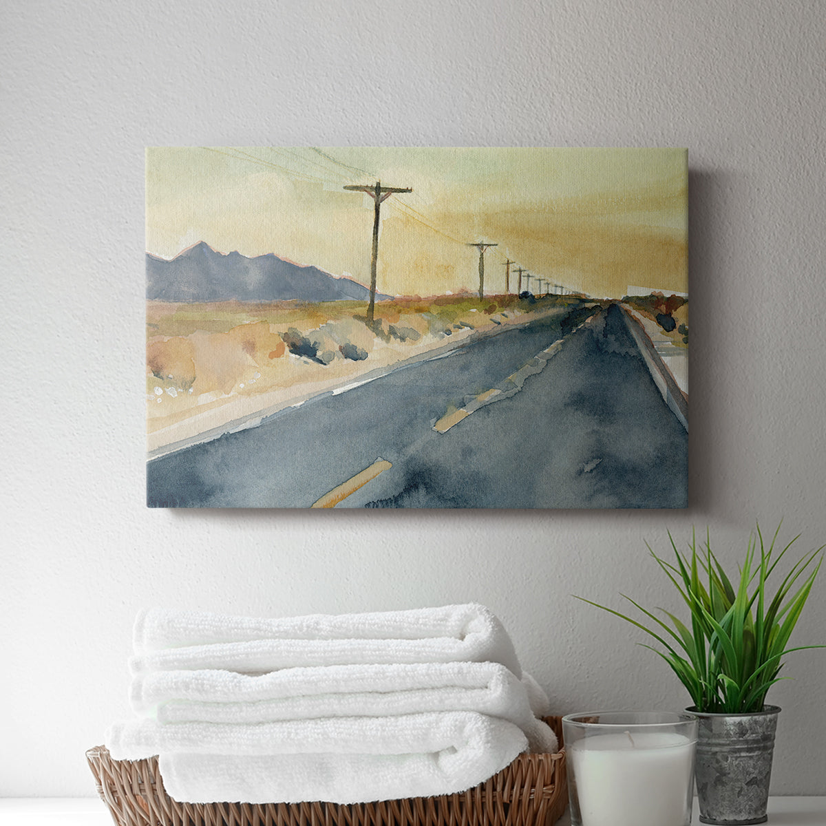 Deserted Highway II - Canvas Art Print