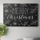 Merry Christmas Chalkboard - Canvas Art Print