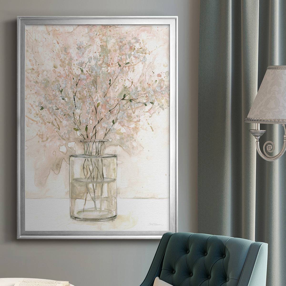 Delicate Arrangement I - Modern Framed Canvas Print