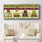 Happy Merry Joyous - Floater Framed Canvas Print