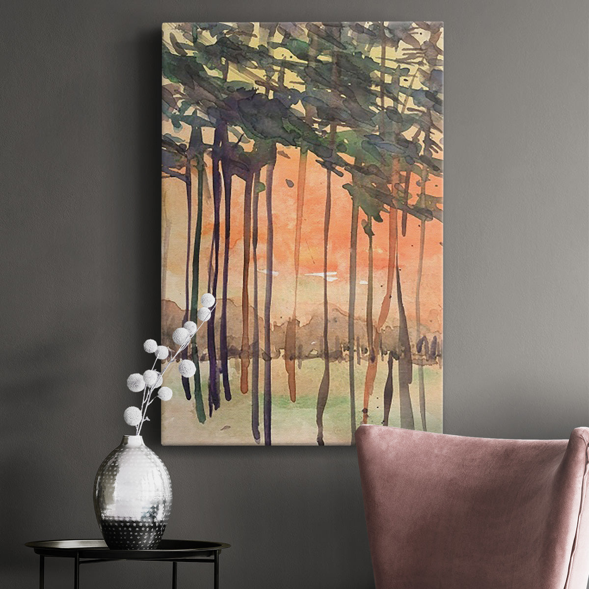 Between the Trees II Premium Gallery Wrapped Canvas - Ready to Hang