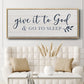 Give It To God - Floater Framed Canvas Print