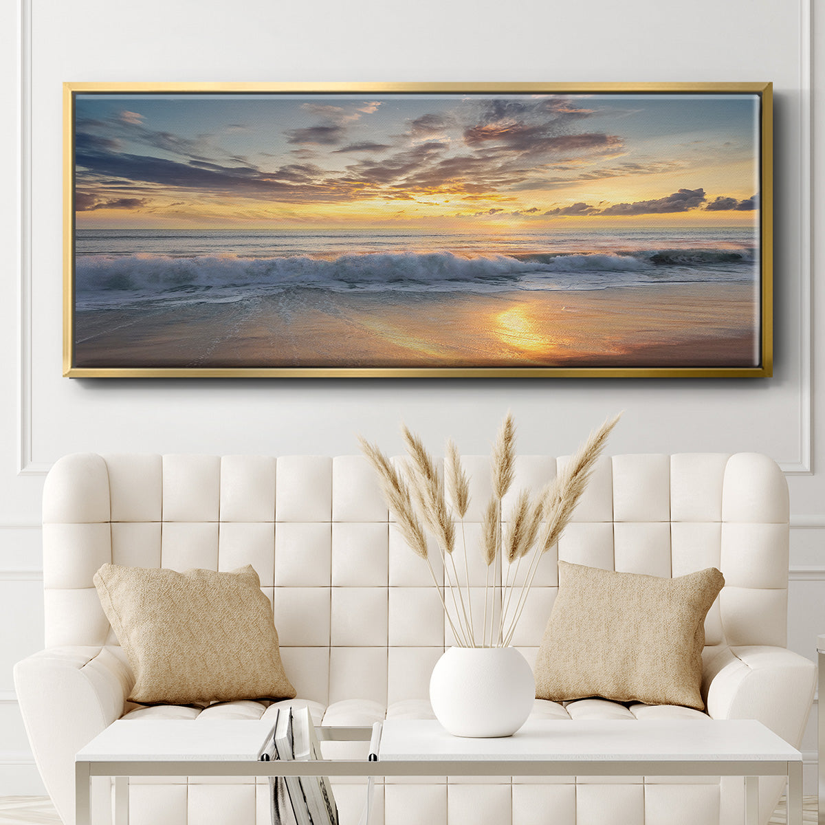 Azio Island - Floater Framed Canvas Print