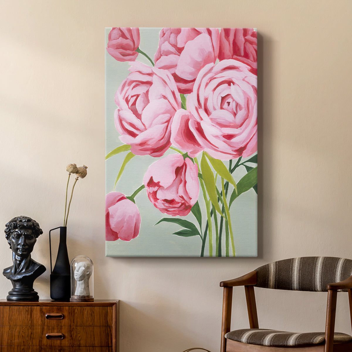 This Year's Peonies I - Canvas Art Print