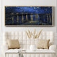 Starry Night Over the Rhone - Floater Framed Canvas Print
