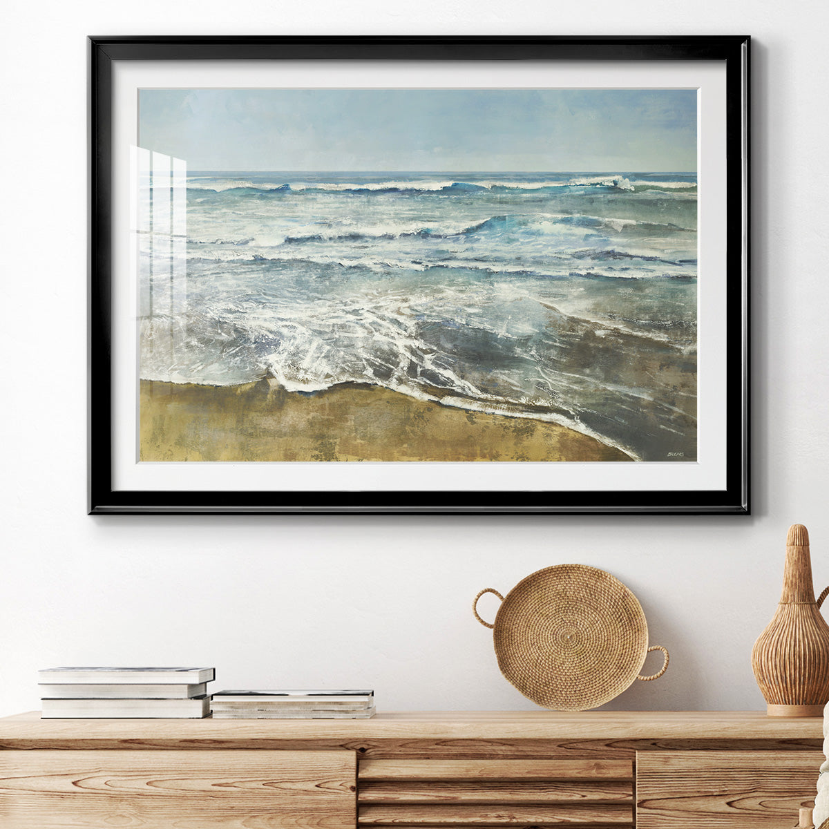 BEACHCOMBING Premium Framed Print - Ready to Hang