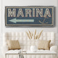 Shoreline Signs II - Floater Framed Canvas Print