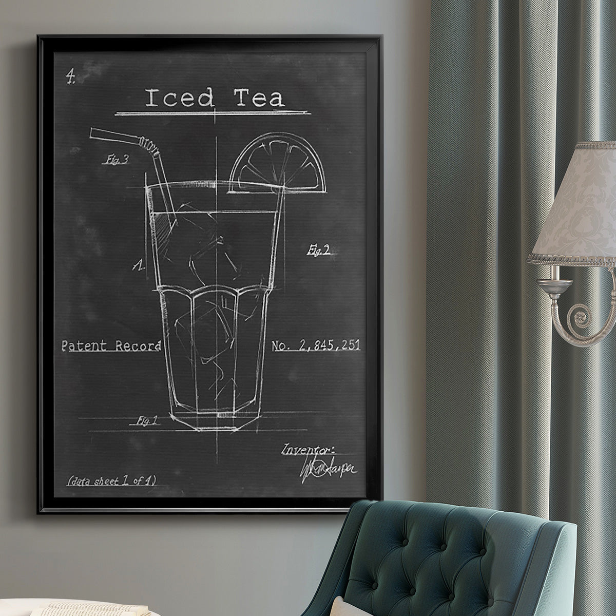 Morning Routine III - Modern Framed Canvas Print