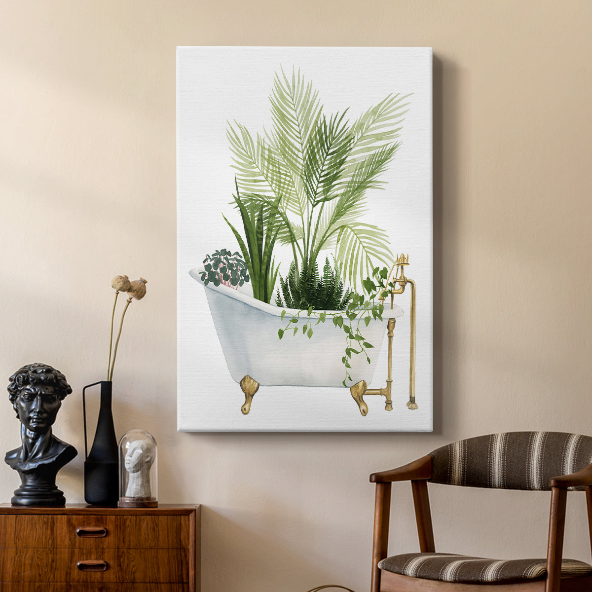 Plant Bath I - Canvas Art Print