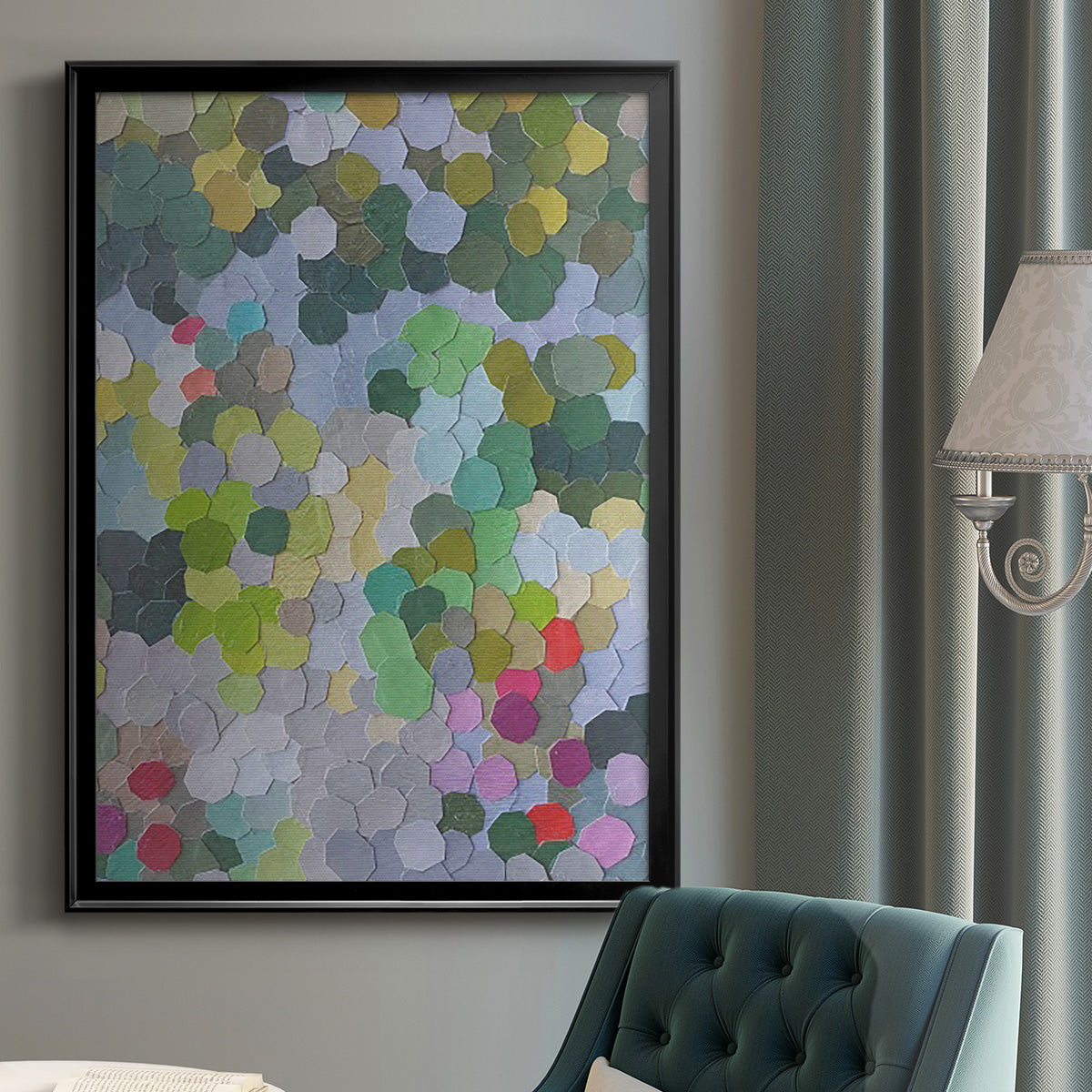 Huntington Gardens - Modern Framed Canvas Print