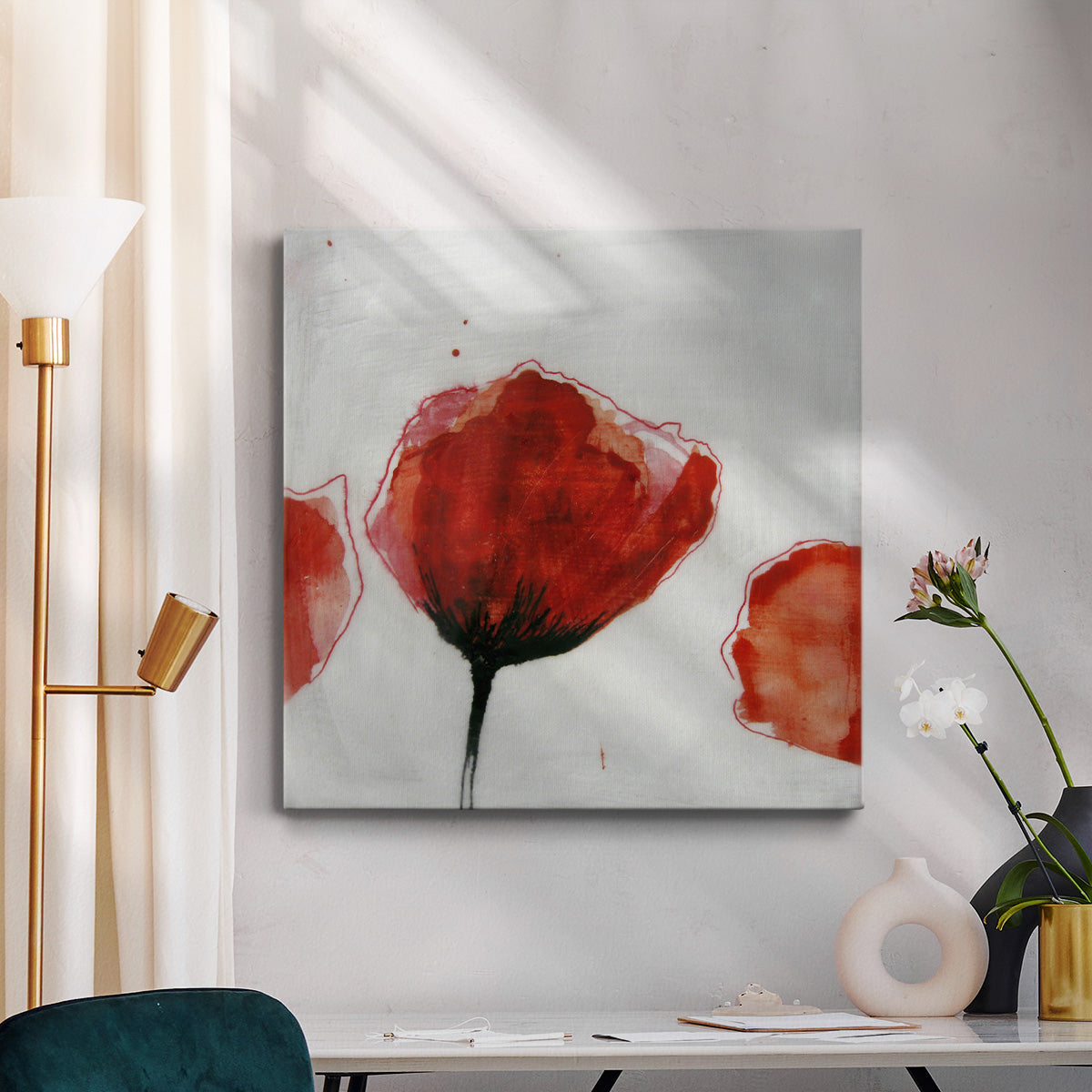 Red Drops III - Canvas Art Print