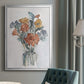 Watercolor Floral Arrangement I - Modern Framed Canvas Print