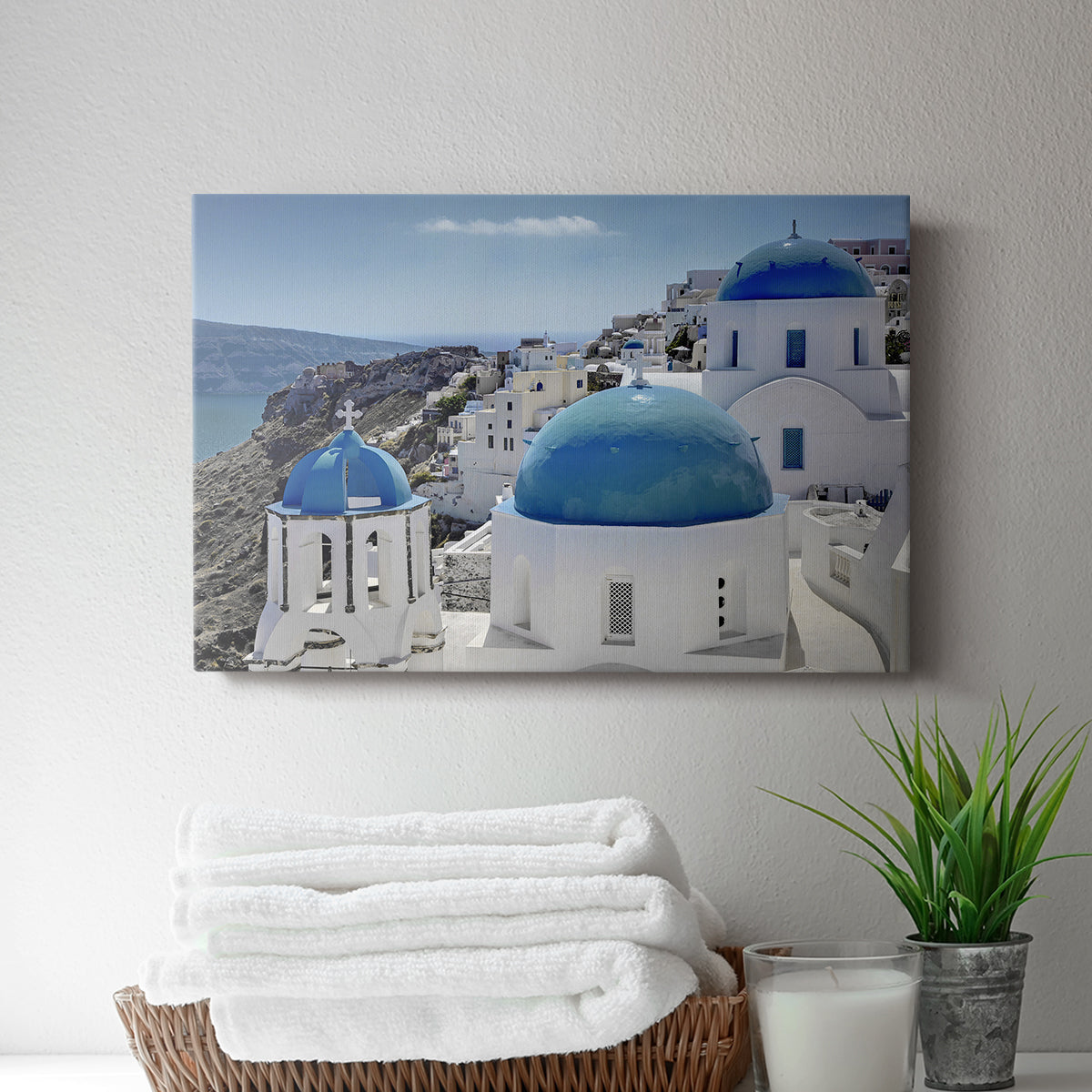 Santorini Saturday - Canvas Art Print