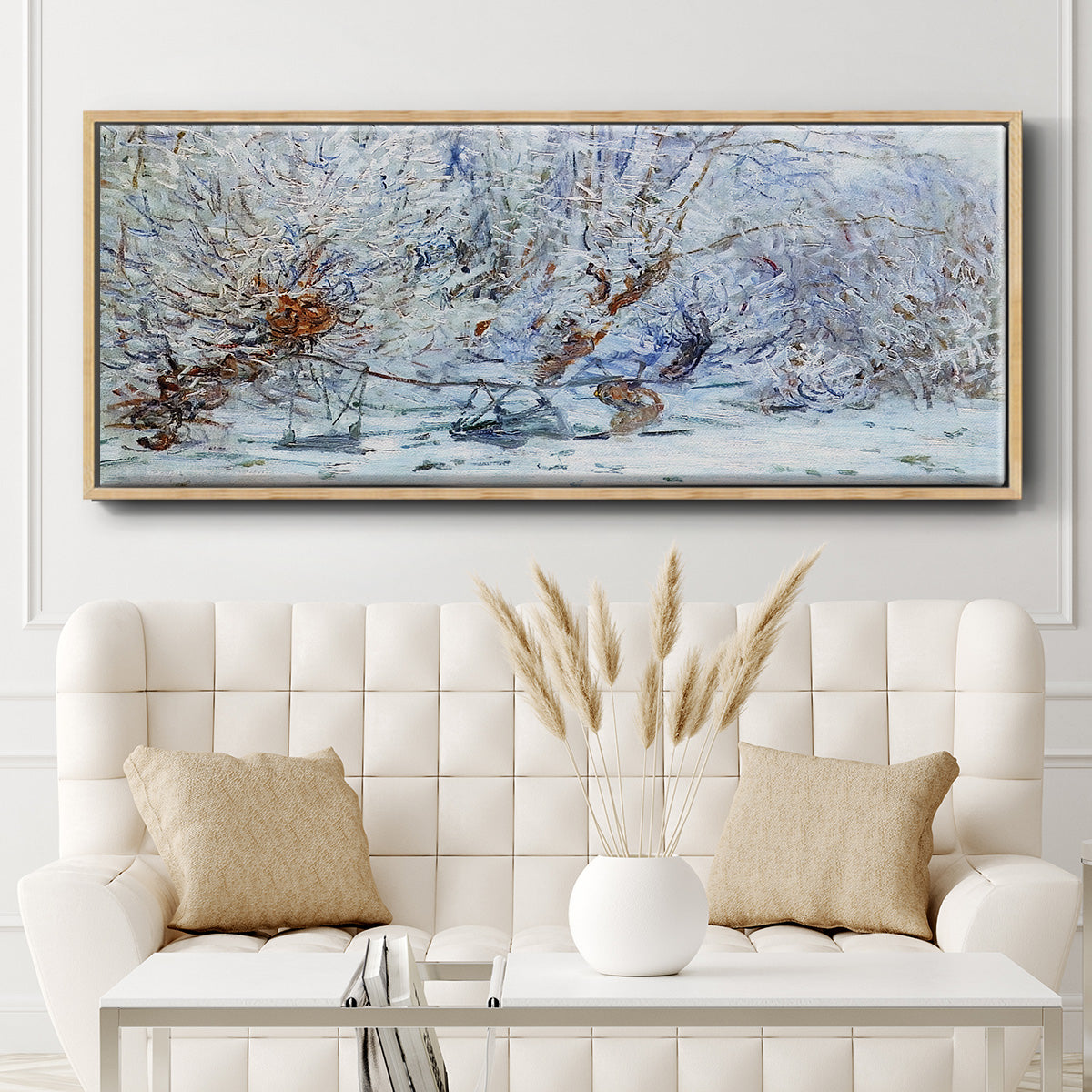 The Frost, 1885 - Floater Framed Canvas Print