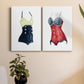 Vintage Swimwear I Premium Gallery Wrapped Canvas - Ready to Hang - Set of 2 - 8 x 12 Each