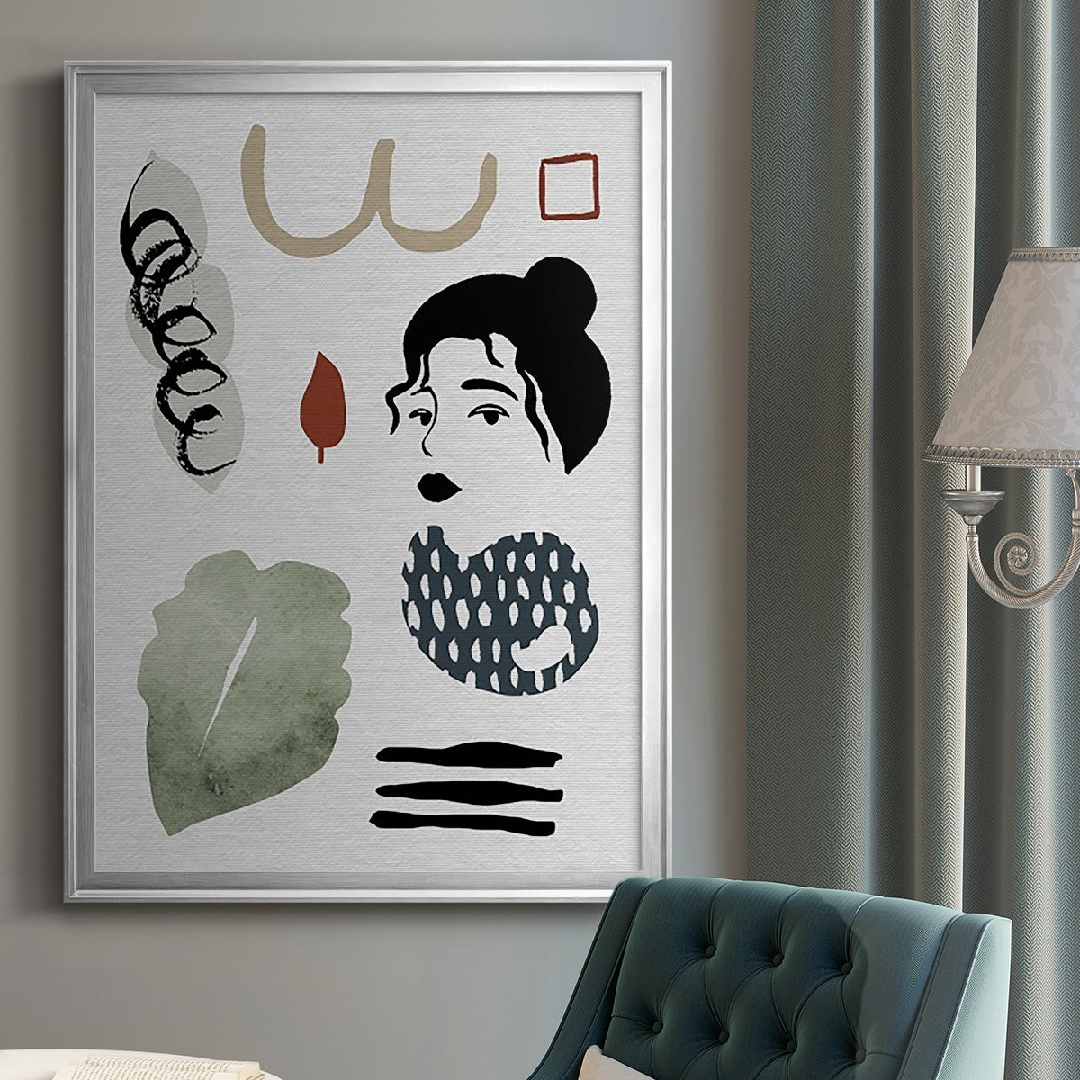 Collected Mindfulness IV - Modern Framed Canvas Print