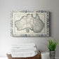 Bordered Map of Australia - Canvas Art Print