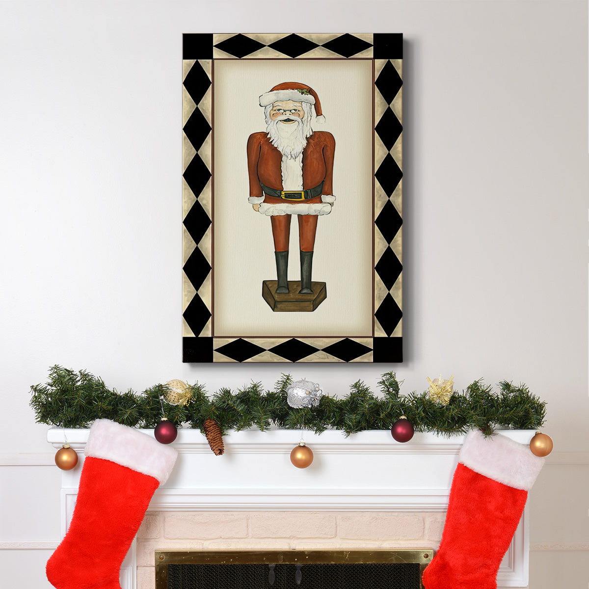 Jolly Santa - Gallery Wrapped Canvas