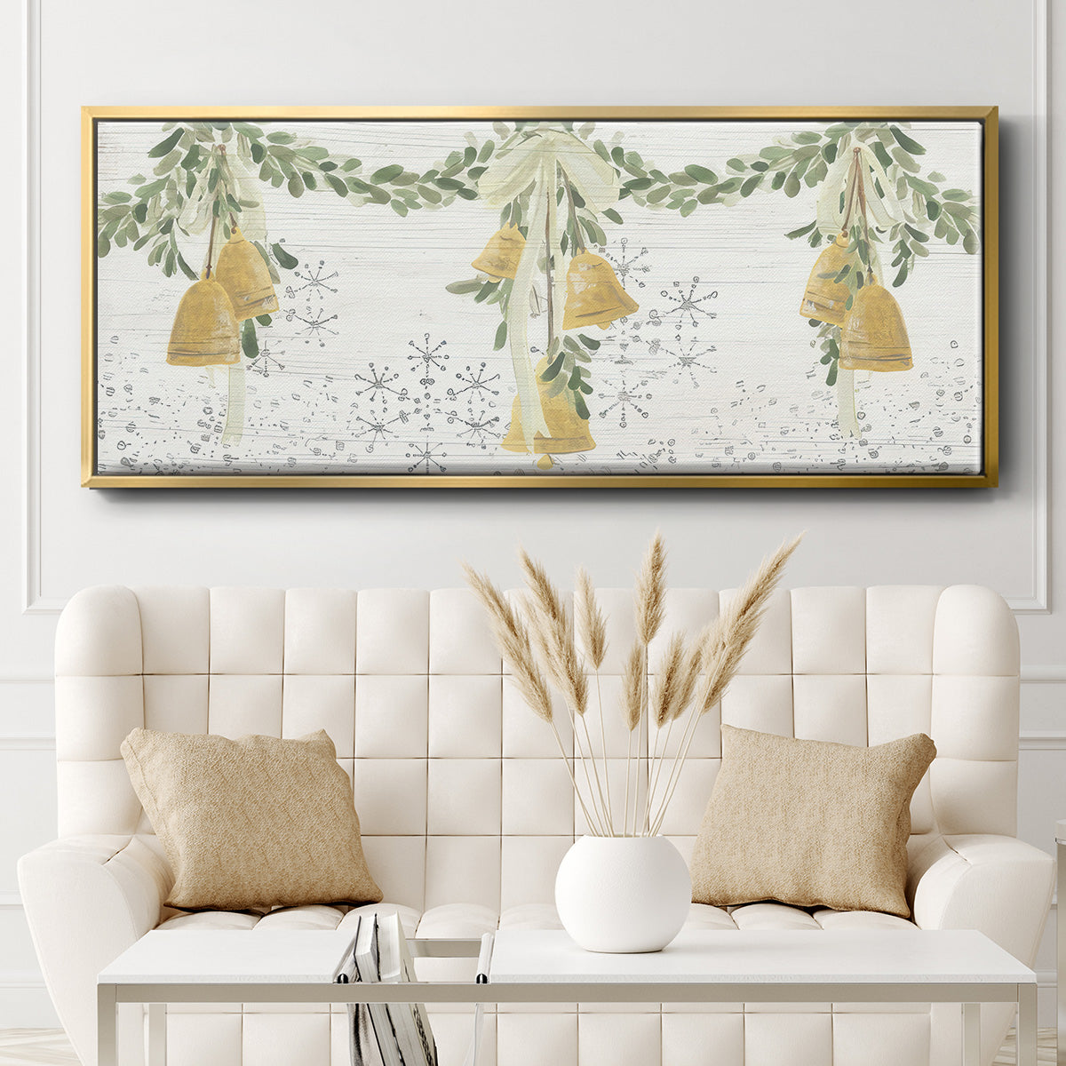 Holiday Bells - Floater Framed Canvas Print