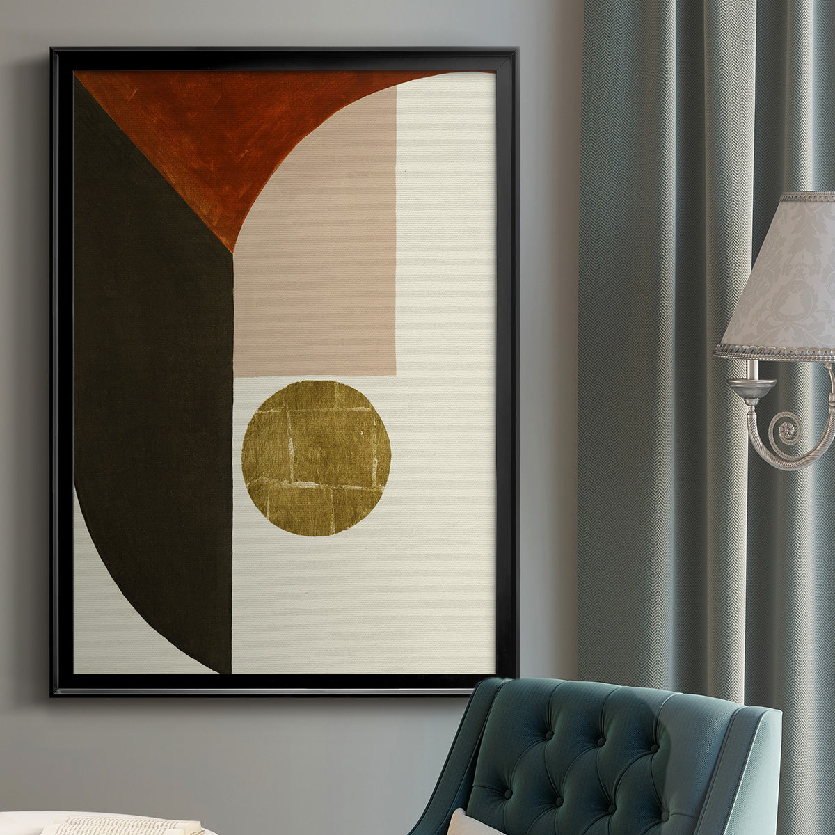 High Notes II - Modern Framed Canvas Print