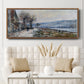 The Seine at Lavacourt, Effect of Snow, 1879 - Floater Framed Canvas Print