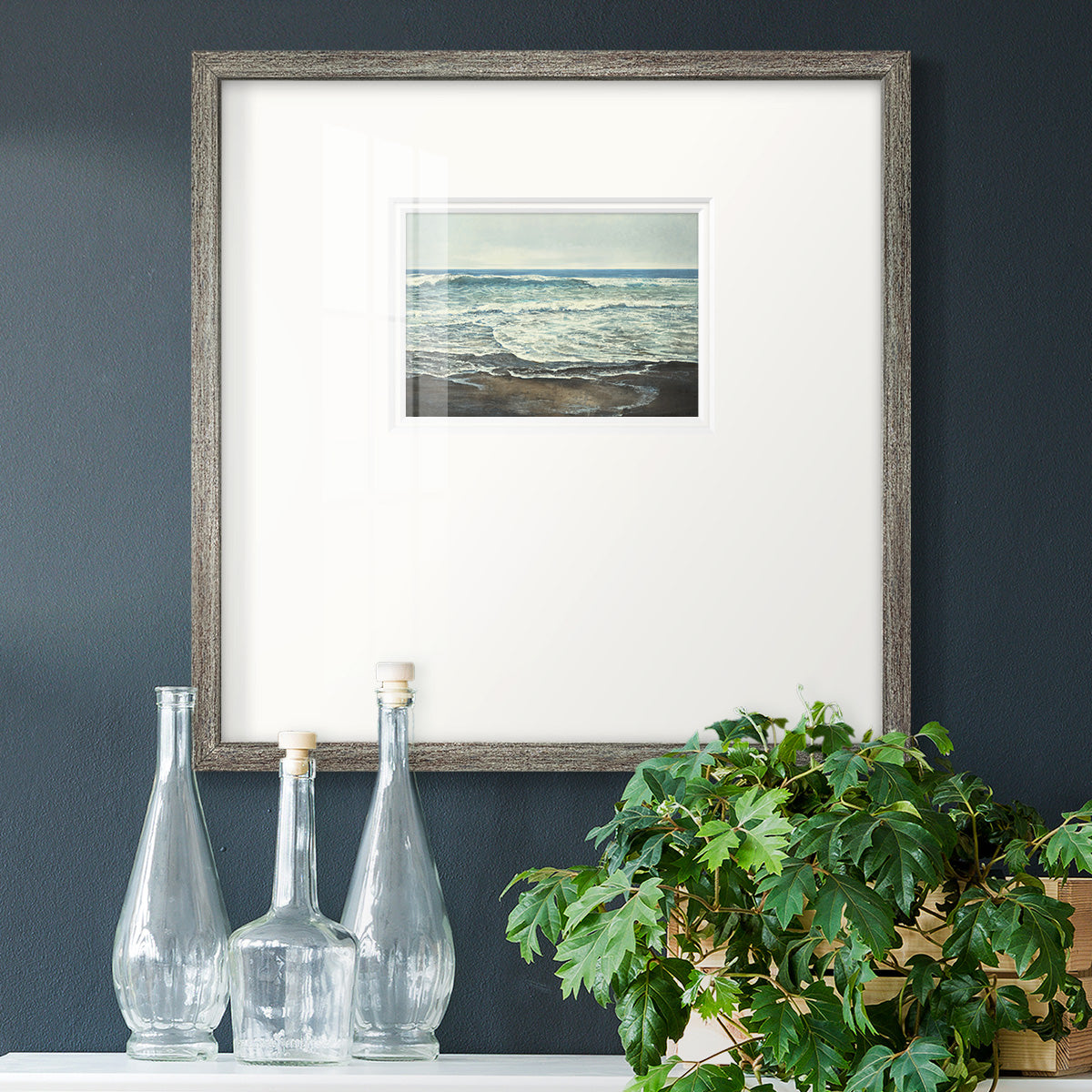 Coastal Reflection - Double Matboard Framed Print