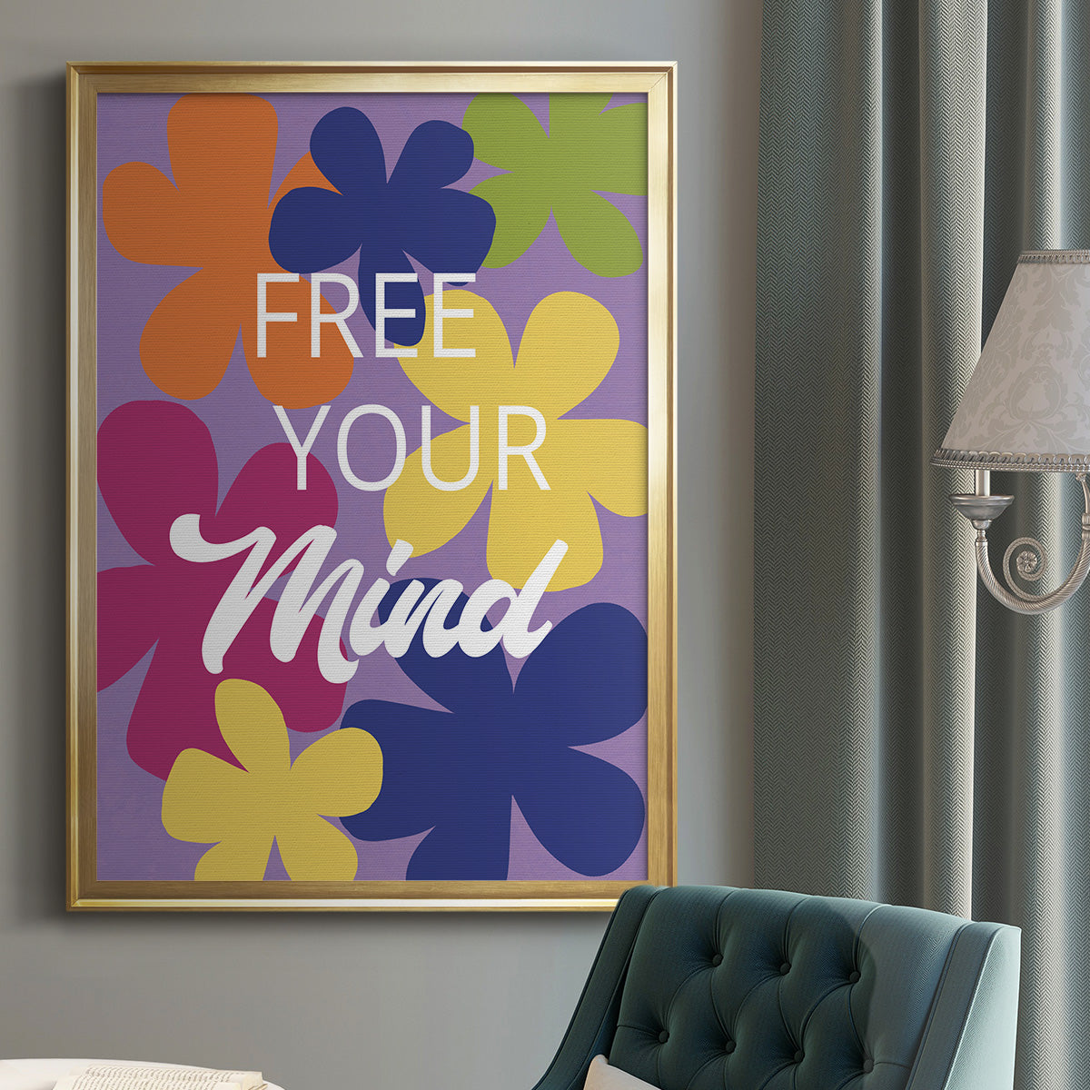 Free Your Mind - Modern Framed Canvas Print